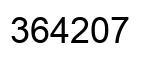 Número 364207 imagen negro