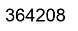 Número 364208 imagen negro