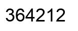 Número 364212 imagen negro