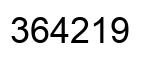 Número 364219 imagen negro
