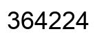 Number 364224 black image