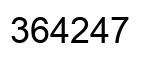Número 364247 imagen negro