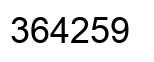Número 364259 imagen negro