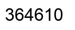 Number 364610 black image