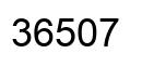 Number 36507 black image