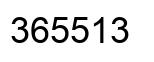 Number 365513 black image