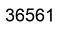 Number 36561 black image