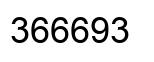 Number 366693 black image