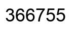 Número 366755 imagen negro