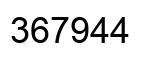 Número 367944 imagen negro