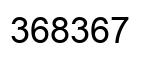 Number 368367 black image
