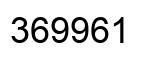 Number 369961 black image