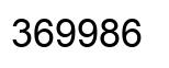 Number 369986 black image