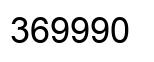Number 369990 black image