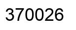 Número 370026 imagen negro