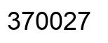 Número 370027 imagen negro