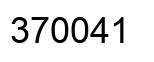 Number 370041 black image
