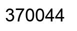 Número 370044 imagen negro