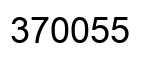 Número 370055 imagen negro