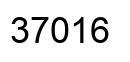 Number 37016 black image
