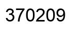 Number 370209 black image