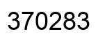 Number 370283 black image