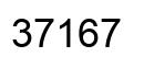 Number 37167 black image