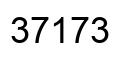 Number 37173 black image