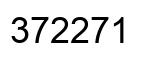 Number 372271 black image