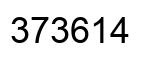 Number 373614 black image