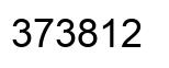 Number 373812 black image