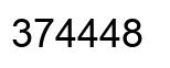 Number 374448 black image