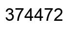 Number 374472 black image