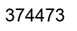 Number 374473 black image