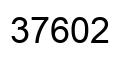Number 37602 black image