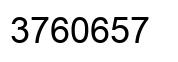 Number 3760657 black image