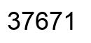 Number 37671 black image