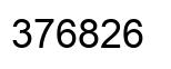 Number 376826 black image
