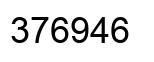 Number 376946 black image