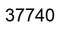 Number 37740 black image