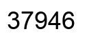Number 37946 black image