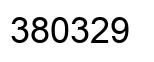 Number 380329 black image