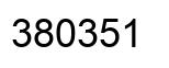 Número 380351 imagen negro