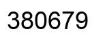 Number 380679 black image