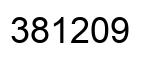 Number 381209 black image