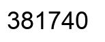 Número 381740 imagen negro