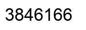 Number 3846166 black image