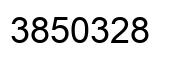 Number 3850328 black image