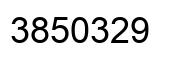 Number 3850329 black image