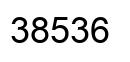 Number 38536 black image